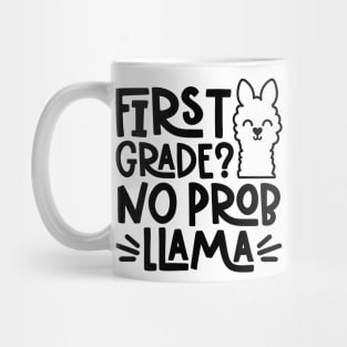 First Grade, No Problem Llama Funny Kids Back to School Mug